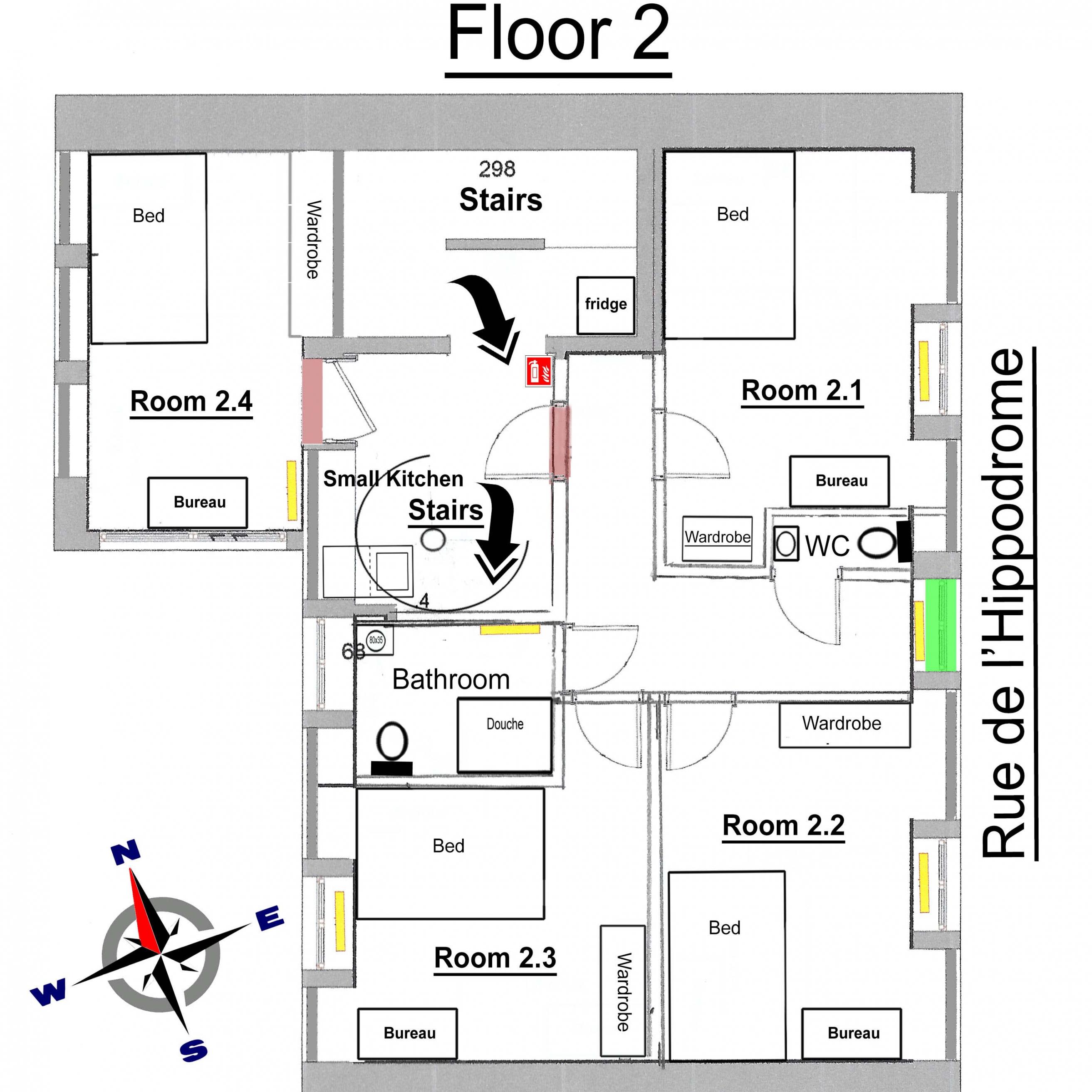 Hippodrome - 2nd floor map