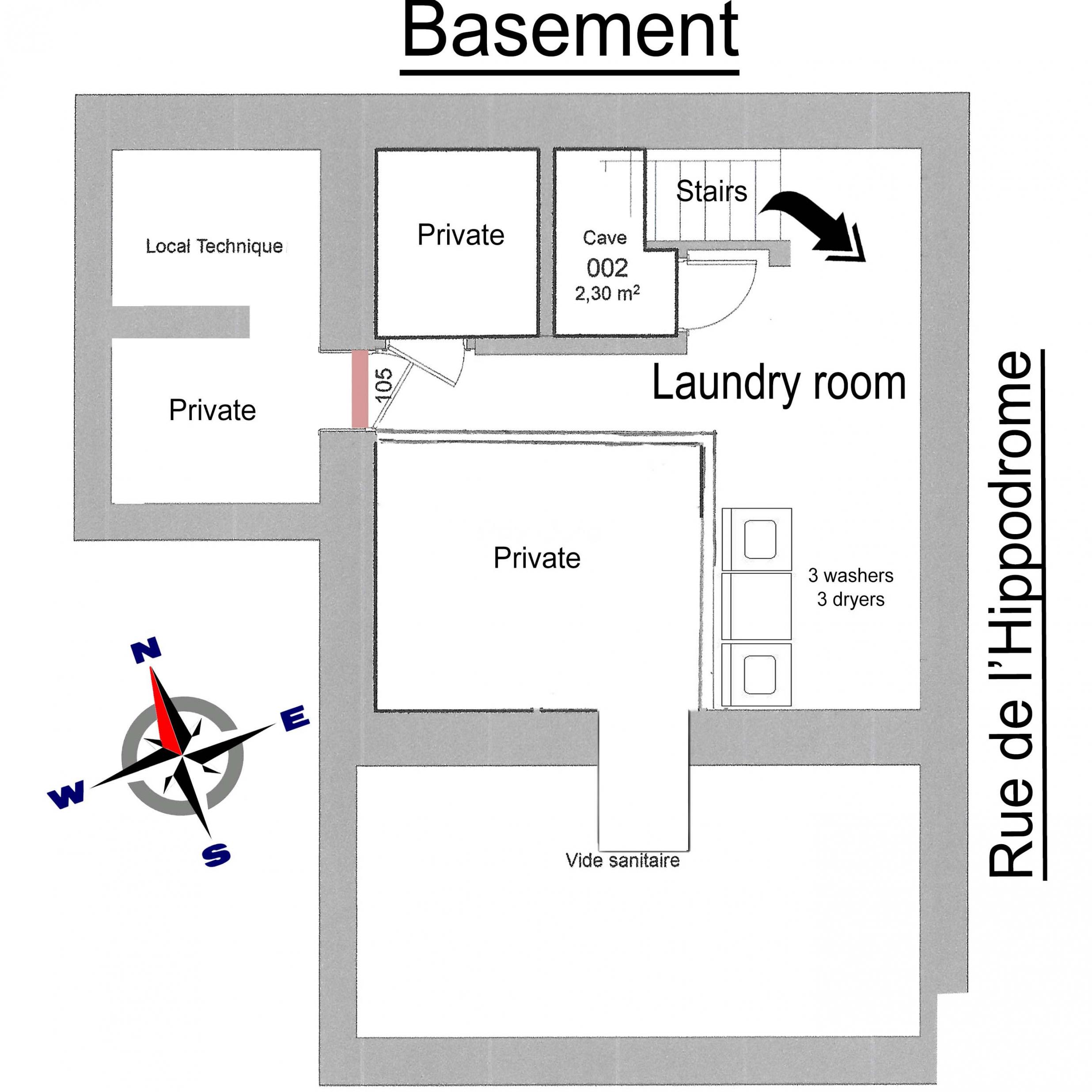 Hippodrome - Basement floor map