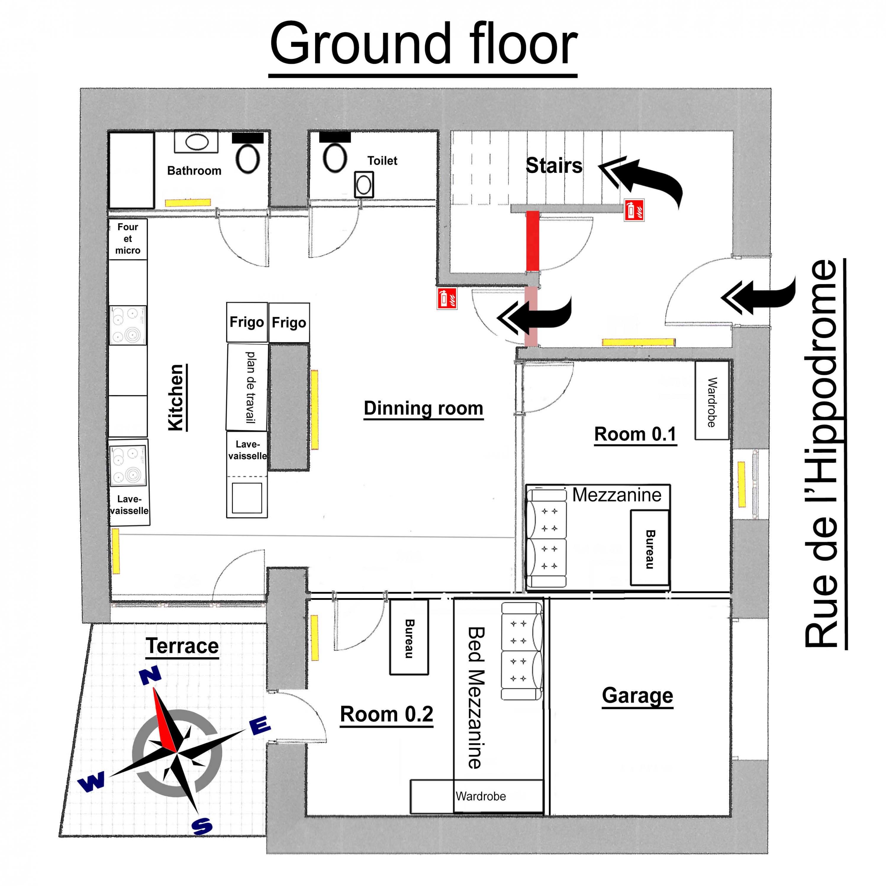 Hippodrome - Ground floor map